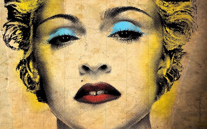 Marilyn Monroe pop art portrait