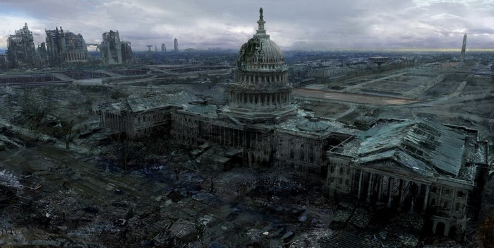 Ruined Capitol Building in Fallout 3