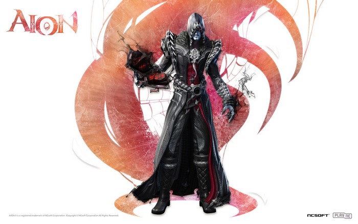 Aion character with dark magic
