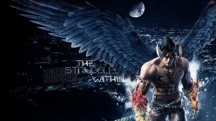 Jin Kazama from Tekken with wings