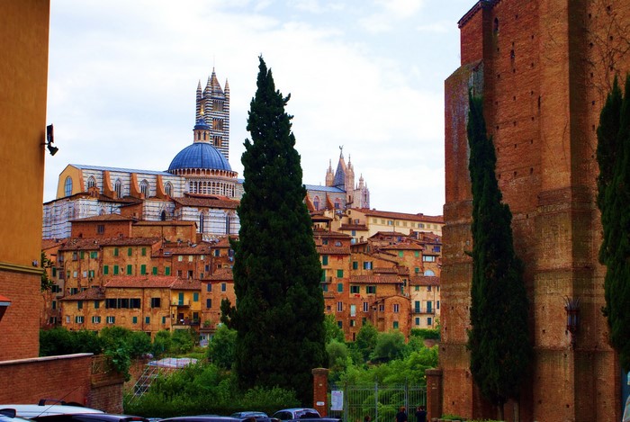 Siena Cathedral and cityscape, Italy