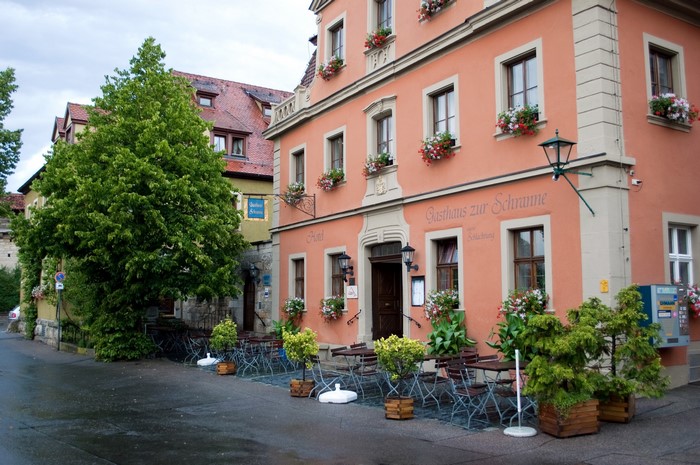 Gasthaus zur Schm"unne in Rothenburg, Germany