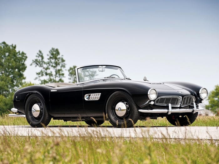 Black 1957-59 BMW 507 Convertible