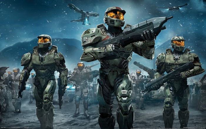 Master Chief and UNSC soldiers in Halo