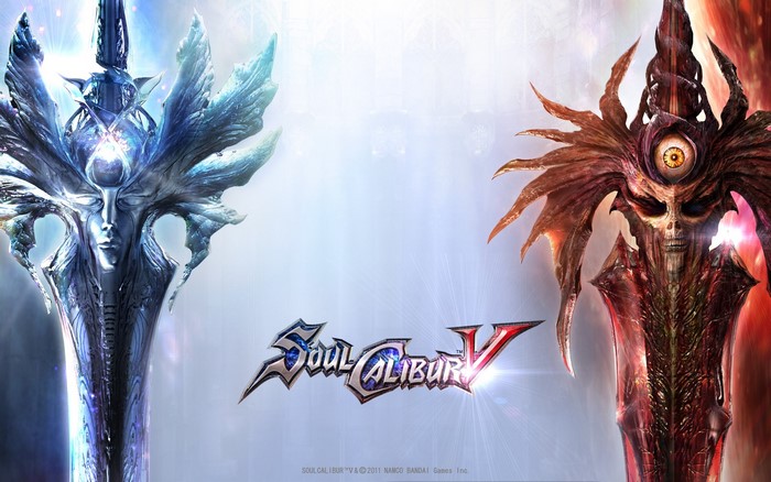 Soulcalibur V logo with two swords