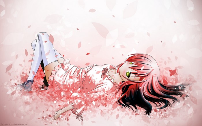 Nagi Sanzenin from Hayate the Combat Butler lying down