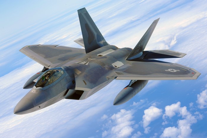 F-22 Raptor fighter jet in flight