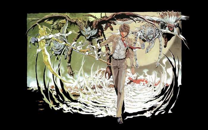 Light Yagami and Shinigami from Death Note