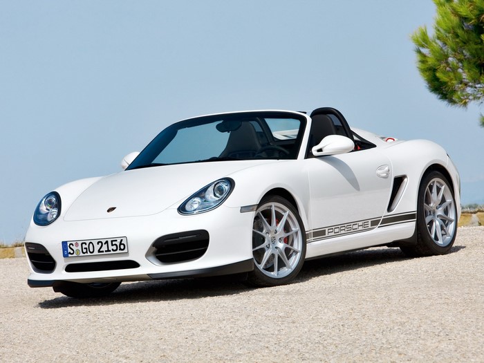 White Porsche Boxster Roadster