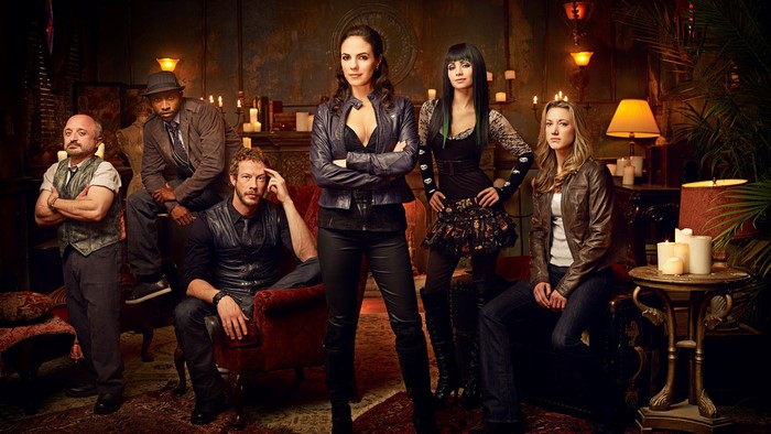 Lost Girl cast posing for a promotional photo