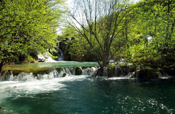 Waterfalls in Plitvice Lakes National Park, Croatia