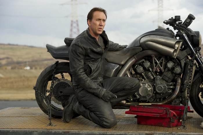 Ghost Rider from Ghost Rider on a motorcycle