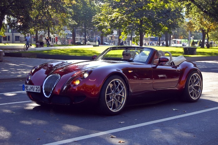 Wiesmann MF5 Roadster driving on a street