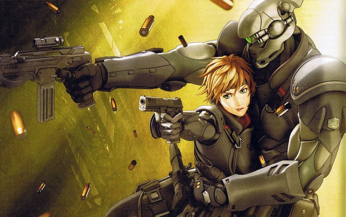Deunan Knute and Briareos from Appleseed Ex Machina