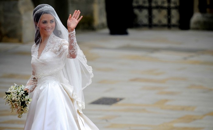 Catherine Elizabeth Middleton on her wedding day