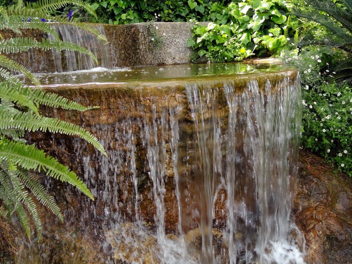 Waterfalls at Gardens of the Villa Ephrussi de Rothschild