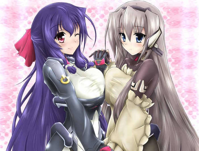 Two anime girls from Kyoukai Senjou no Horizon