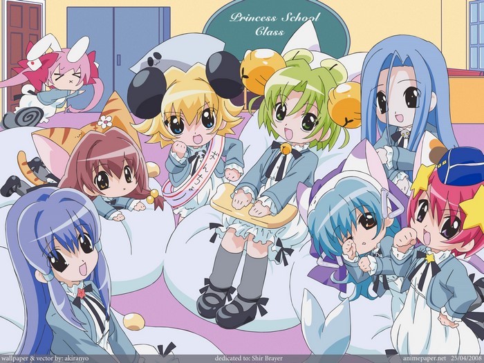Princess School Class with Di Gi Charat characters
