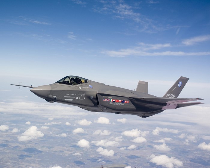 Lockheed Martin F-35 Lightning II Fighter Jet in Flight