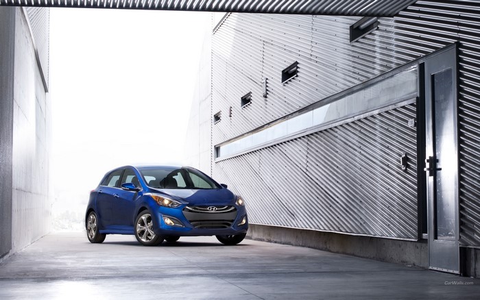 Blue Hyundai Elantra GT Hatchback