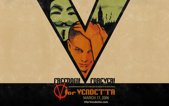 V for Vendetta movie poster