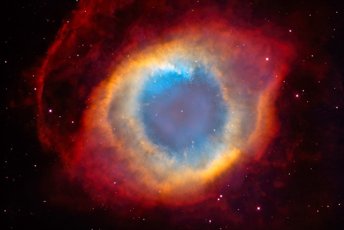 NGC 7293 Helix Nebula in space