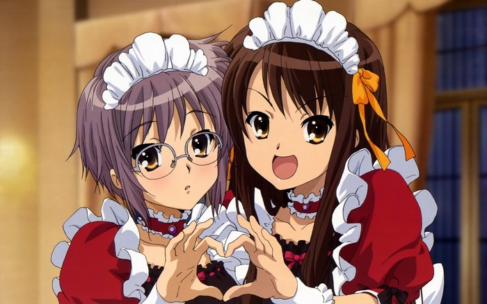 Yuki Nagato and Haruhi Suzumiya from The Melancholy of Haruhi Suzumiya