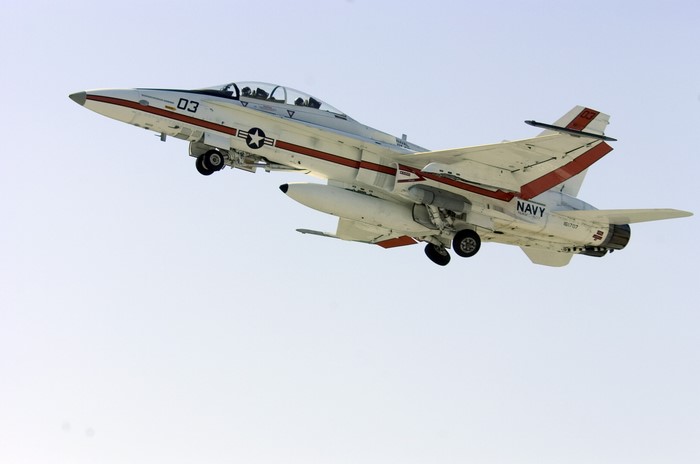 F/A-18 Hornet taking off