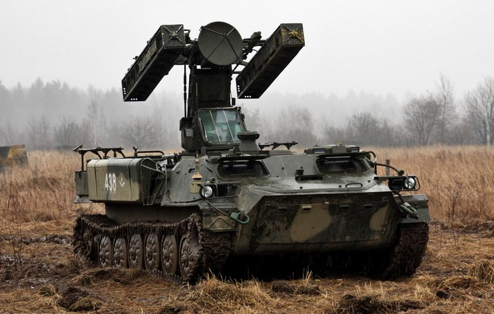 Soviet 2S6 Tunguska self-propelled anti-aircraft weapon system