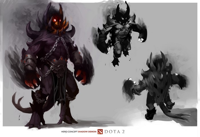 Hero concept art for Shadow Demon from DOTA 2