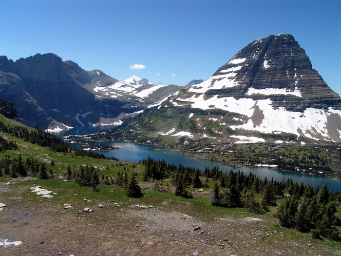 Hidden Lake in Glacier National Park, Montana