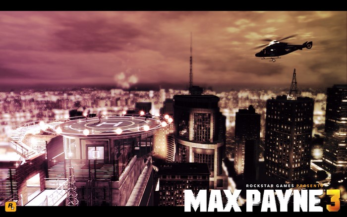Max Payne 3 Helicopter and Cityscape