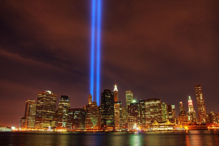 Tribute in Light, New York City Skyline
