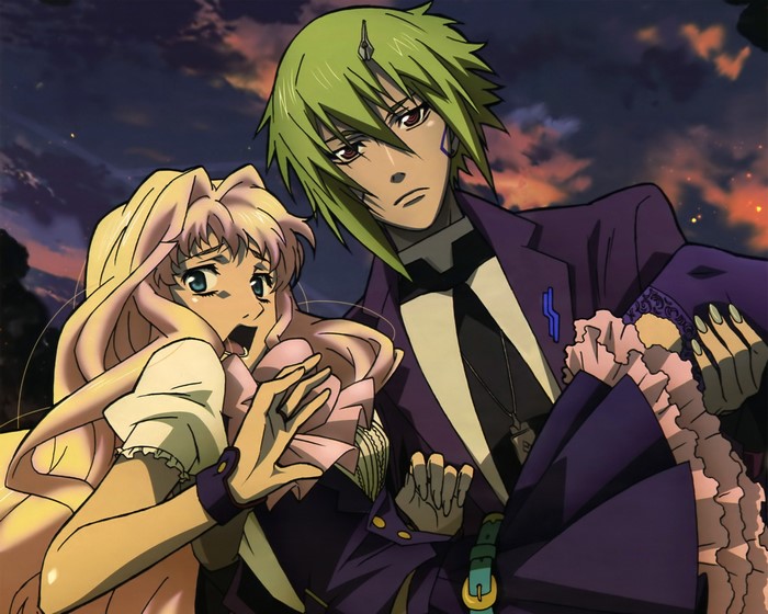 Alto Saotome and Ranka Lee from Macross Frontier
