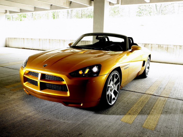 Dodge Demon concept car in a parking garage