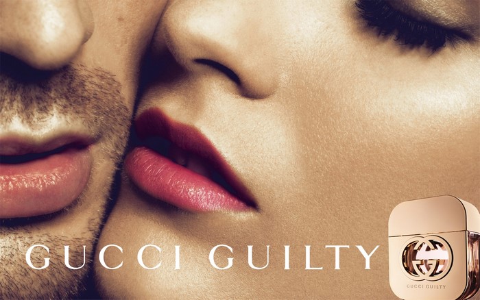 Gucci Guilty Perfume Bottle and Couple