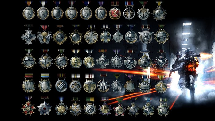 Battlefield 4K medals and soldiers