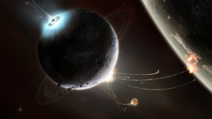 Planetary destruction in space