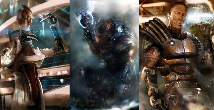 Characters from Mass Effect 3