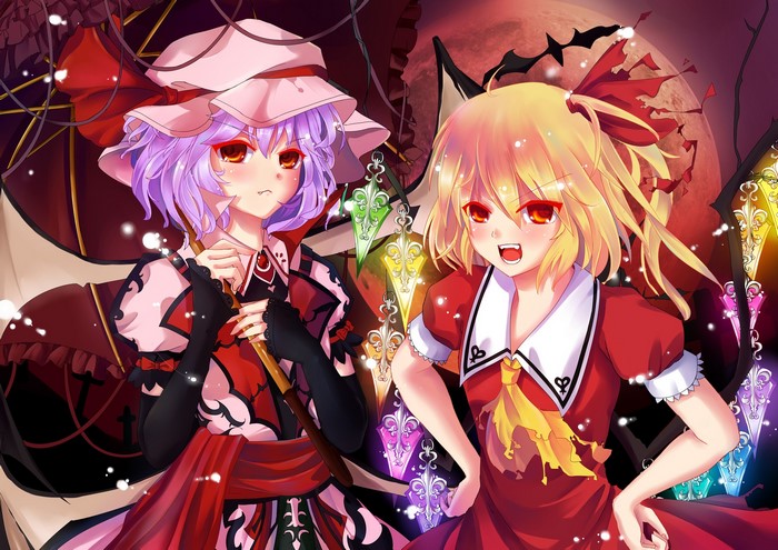 Remilia Scarlet and Flandre Scarlet from Touhou