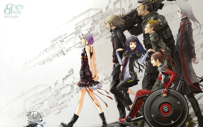 Guilty Crown characters and robot