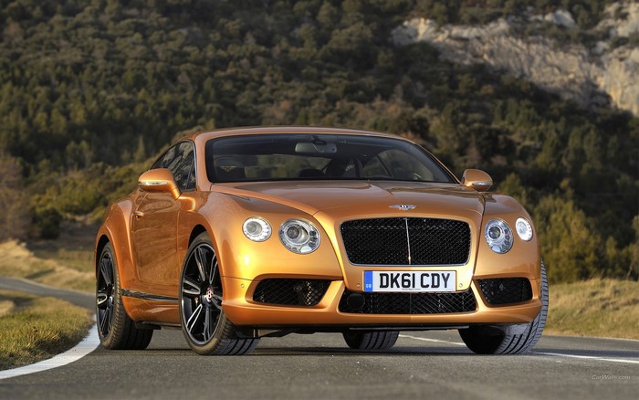 Bentley Continental GT Coupe on a Road