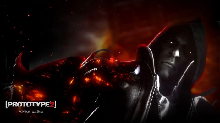 Prototype 2 game logo and character
