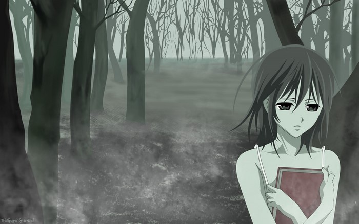 Yuuki Cross from Vampire Knight in a forest