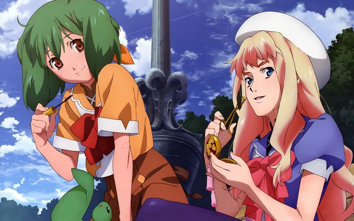 Two girls from Macross Frontier
