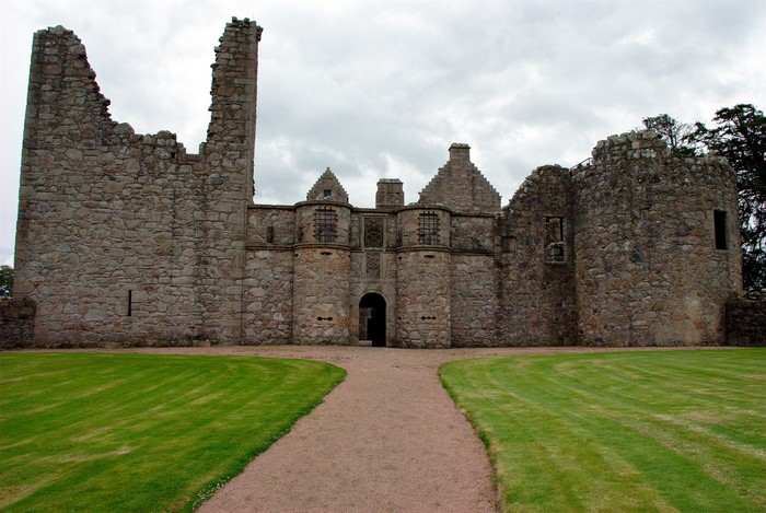 Tolquhon Castle ruins in Scotland