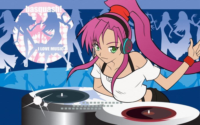 A girl from Basquash! DJing at a club