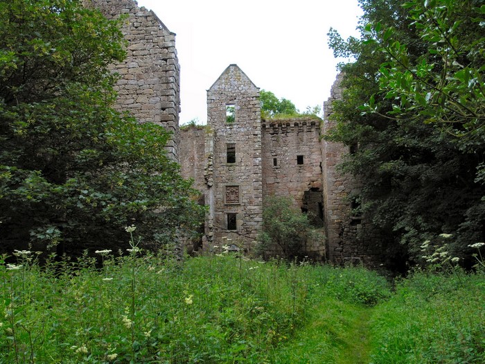 Ruins of Dalquharran Castle in Scotland