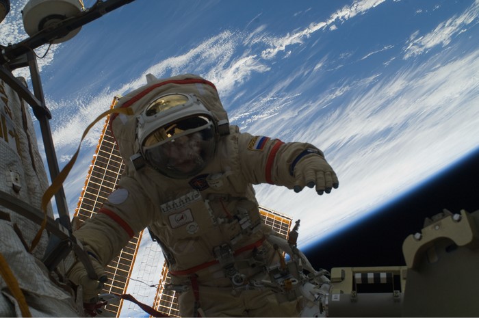 Cosmonaut on the International Space Station