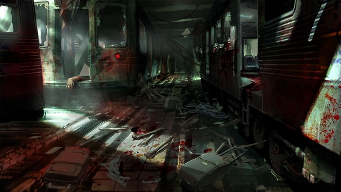 4K F.E.A.R. subway scene